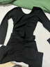 KZ CK日本韓國品牌女士產(chǎn)后塑身衣香港潮牌衣修復收腹提臀長(cháng)袖長(cháng)褲款排扣后脫式連體大碼 黑色無(wú)扣后脫款 L建議體重121-140斤 曬單實(shí)拍圖