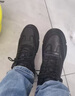 稻草人男鞋2026春夏新款真皮軟底高幫板鞋加絨棉鞋休閑皮鞋男英倫風(fēng)短靴 黑色 44 曬單實(shí)拍圖