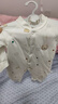婧麒新生嬰幼兒衣服秋冬保暖夾棉連體衣小月齡寶寶無(wú)骨外出哈衣秋 云朵小熊【40g棉連體衣】 59cm  【1-3月建議體重3.5-6.9kg】 曬單實(shí)拍圖