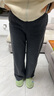 初棉【絨系列】初棉面膜褲醋酸羊毛針織休閑褲女25秋垂感直筒顯瘦長(cháng)褲 深花灰-常規版Y L 曬單實(shí)拍圖