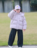 左西女童羽絨服冬裝保暖2025新款兒童三防連帽面包服大童三防外套 淺紫色 【1000+清潔度0異味】 160 cm【充絨量：159g】 曬單實(shí)拍圖