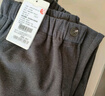 尚都比拉加厚毛呢煙管褲女冬季保暖加絨褲小個(gè)子顯瘦九分休閑褲 花灰色 L  曬單實(shí)拍圖