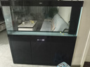 漢霸魚(yú)缸客廳2026新款家用客廳落地底濾一體超白玻璃大型金魚(yú)缸水族箱 黑+黑 屏風(fēng)150x40x155cm 曬單實(shí)拍圖
