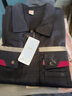 AETEL防靜電工作服套裝男春秋長(cháng)袖勞保服電焊汽修工裝印制 藏藍175 曬單實(shí)拍圖