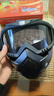 透明電焊面罩防強光防飛濺面罩一體式風(fēng)鏡騎行面具防塵防風(fēng)沙戰術(shù)眼鏡 哈雷面罩黑色款【電焊用】 曬單實(shí)拍圖