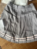 TO ALICE【To Alice】熊之原創(chuàng  )喪貓可愛(ài)軟糯拼色百褶半裙女士時(shí)尚百搭學(xué)院 C8760灰色半裙-有松緊 S 曬單實(shí)拍圖