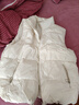 暖冬鴨鴨羽絨棉馬甲女外穿2025新款秋冬韓版寬松百搭時(shí)尚背心坎肩馬夾外套 米白色 XL  【建議120-135斤】 曬單實(shí)拍圖