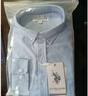 U.S. POLO ASSN.襯衫男秋季長(cháng)袖白色休閑工裝外套高端純棉牛津紡寬松藍色男士襯衣 曬單實(shí)拍圖
