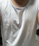 貓人男士背心男純棉寬肩無(wú)袖打底薄款健身運動(dòng)跨欄無(wú)痕內搭老頭汗衫夏 【2件裝】白色+灰色 3XL 【建議160-180斤】 曬單實(shí)拍圖