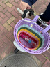 Tooquv童車(chē)車(chē)筐兒童自行車(chē)卡通玩偶手工編織車(chē)籃子滑板車(chē)平衡車(chē)筐簍配件 小號【彩色】可愛(ài)兔 曬單實(shí)拍圖