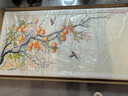 沐黎閣油畫(huà)純手繪玄關(guān)裝飾畫(huà)柿柿如意正對入戶(hù)進(jìn)門(mén)走廊2026新款可定制 《喜上眉梢》 【80*160】資深畫(huà)師現場(chǎng)繪畫(huà) 【金框-拉絲鋁合金框】顏色可選 曬單實(shí)拍圖
