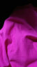 艾路丝婷夏装新款T恤女短袖上衣韩版修身体恤TX3560 玫红色园领 XL 实拍图