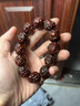 肅音真小葉紫檀手串男招財貔貅手鏈文玩佛珠念珠木質(zhì)檀香木盤(pán)玩手把件 單珠直徑15mm 曬單實(shí)拍圖