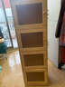 耐賽爾實(shí)木書(shū)架儲物架書(shū)桌旁置物架落地立式書(shū)柜靠墻轉角防塵收納窄柜子 【熱賣(mài)-亞克力柜門(mén)-無(wú)漆-5層】40x30x136cm全實(shí)木框架 曬單實(shí)拍圖