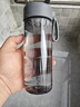 富光（Fuguang）太空杯男女學(xué)生運動(dòng)健身水杯子茶水瓶便攜隨手杯塑料杯帶濾網(wǎng)防摔 0313款-580ml【灰色】 曬單實(shí)拍圖