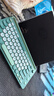 B.O.W航世K650D充電卡槽支架ipad三模無(wú)線(xiàn)藍牙鍵盤(pán)靜音適用蘋(píng)果華為小米平板手機筆記本電腦鍵盤(pán) 青綠黛 曬單實(shí)拍圖