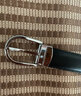 萬(wàn)寶龍（MONTBLANC）經(jīng)典系列橢圓針扣 商務(wù)男士牛皮腰帶 黑色/棕色雙面皮帶 38157經(jīng)典針扣 長(cháng)120CM（可裁剪） 曬單實(shí)拍圖