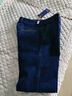 AEMAPE美國蘋(píng)果高腰深襠中老年牛仔褲寬松直筒休閑男褲加絨加厚秋冬彈力 深藍色（款） 加絨 30 [腰圍2尺3] 曬單實(shí)拍圖