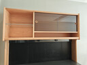 小半巖板餐邊柜北歐日式靠墻櫻桃木收納儲物柜日光餐邊柜1.5m整柜黑色 曬單實(shí)拍圖