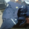 森龍致遠冬季防靜電工作服男棉服加厚棉襖加油站電工耐磨戶(hù)外冷庫防寒服 【棉衣+防靜電棉褲】藏藍色（套裝更優(yōu)惠） 2XL (180) 建議155-175斤穿 曬單實(shí)拍圖