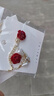 栢啟歆山茶花流蘇耳環(huán) 女輕奢氣質(zhì)高級感耳釘耳墜2024年新款耳飾品 流蘇耳環(huán)【紅色山茶花】 曬單實(shí)拍圖