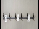 WCZ德國玄關(guān)掛衣鉤入戶(hù)門(mén)衣服掛鉤掛衣架墻上免打孔壁掛門(mén)后進(jìn)門(mén)衣服 槍灰鳳尾6鉤(加免釘膠和打孔螺絲 曬單實(shí)拍圖