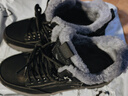 紅蜻蜓雪地靴男冬季加絨保暖棉靴防滑時(shí)尚中年爸爸棉鞋EXD451271黑灰41 曬單實(shí)拍圖