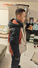 ASK JUNIOR兒童羽絨服男童秋冬潮酷戶(hù)外登山服男大童連帽羽絨服 卡其色 160  曬單實(shí)拍圖