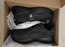 里奇.喬丹   RICKY JORDAN莆田男鞋新款休閑旅游鞋皮面防水防滑爸爸鞋牛筋底耐磨運動(dòng)鞋子男 黑灰皮面防水 43 曬單實(shí)拍圖