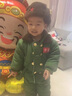 G.duck軍大衣兒童套裝加絨軍綠色嬰兒棉衣加厚寶寶棉服東北小孩冬季衣服 軍大衣_分體款送帽子包包 90 cm 建議22-26斤 曬單實(shí)拍圖