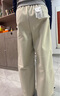 自由系工裝褲女加絨秋冬季新款抽繩傘兵褲高腰顯瘦防潑水登山?jīng)_鋒褲子 曬單實(shí)拍圖
