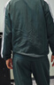 adidas經(jīng)典休閑三條紋長(cháng)袖套裝男女秋季阿迪達斯官方輕運動(dòng)   暗綠（推薦選大一碼）   L 曬單實(shí)拍圖
