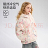 ASK JUNIOR【立體耳朵】?jì)和q外套25冬季中大童印花保暖抓絨衣女童 曬單實(shí)拍圖