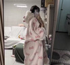普賓迪凱蒂貓睡衣 HelloKitty連帽珊瑚絨睡袍秋冬季加厚毛絨斗篷女家居 R4129連帽斗篷+加絨褲子 【加厚款】 M 【建議體重80-100斤】 曬單實(shí)拍圖