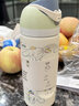 Owala兒童保溫杯Freesip水杯學(xué)生不銹鋼吸管小號運動(dòng)杯彈蓋杯手提杯子 極簡(jiǎn)白16oz【475ml】 曬單實(shí)拍圖