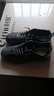 GUQIAN男鞋秋季2025休閑休閑運動(dòng)黑色板鞋男士皮鞋工作防滑防水潮鞋子男 灰色 41 (255mm) 曬單實(shí)拍圖