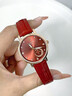 花花公子（PLAYBOY）品牌手表女士潮流時(shí)尚女款石英表氣質(zhì)女表簡(jiǎn)約學(xué)生腕表防水輕薄表 花花公子-2061-紅皮玫殼白面女 曬單實(shí)拍圖