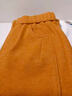 洋芯格 YOUNG FEELING南瓜橙加絨羊毛呢彎刀褲女秋冬季爆款加厚保暖寬松休閑呢子直筒褲 南瓜橙-加絨 L (28) 建議105-115斤 曬單實(shí)拍圖