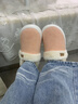 樸西全包跟棉鞋女秋冬季居家室內保暖加絨外穿孕婦月子鞋防滑棉拖鞋女 蜜桃粉 38 【38-39】 曬單實(shí)拍圖