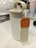 北格牛奶杯外帶上班早餐杯家用隨手杯可微波爐密封豆漿耐高溫熱飲水杯 【食品級PP】牛奶杯350ml米白色 曬單實(shí)拍圖