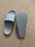 浪莎新款eva涼拖鞋男女情侶居家夏季浴室防滑厚底踩屎感 藍灰色 43-44 曬單實(shí)拍圖