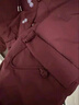 俞兆林（YUZHAOLIN）奶奶冬裝羽絨服女短款老太太御寒衣服媽媽裝冬季白鴨絨老年人外套 紫紅色【羽絨服】 XL  建議85-100斤 曬單實(shí)拍圖