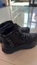 駱駝（CAMEL）加絨保暖增高厚底石墨烯山系戶(hù)外雪地靴男 G14W380678 夜黑色 41  曬單實(shí)拍圖