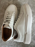 金利來(lái)（Goldlion）男鞋板鞋時(shí)尚個(gè)性耐磨皮鞋舒適百搭休閑鞋52223008620A-白色-39碼 曬單實(shí)拍圖