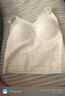 歌漫朵蕾絲性感吊帶薄款帶胸墊秋冬無(wú)痕修身大胸顯小胸內搭磨毛打底背心 香檳白 均碼 （80-140斤） 曬單實(shí)拍圖