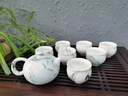 水墨禪意陶瓷茶具套裝家用功夫茶具茶壺茶杯送禮免費刻字刻logo 10頭福壽水墨升級版 曬單實(shí)拍圖