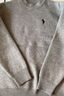 左西男童毛衣純色兒童溫暖冬裝2025新款男孩大童秋冬線(xiàn)衣 灰色 110 曬單實(shí)拍圖