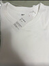 優(yōu)衣庫女裝柔滑彈力棉質(zhì)圓領(lǐng)T恤/長(cháng)袖基礎版型內搭新款480869 00 白色 S /155/80A 曬單實(shí)拍圖