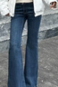 ONLY2025夏季新款辣妹設計感修身高腰喇叭褲牛仔褲女|125332002 J36810洗水牛仔藍 L L標準褲長(cháng) 曬單實(shí)拍圖