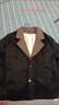 致臻男神秋冬假兩件加厚上衣男士感痞帥雙層領(lǐng)撞色休閑拼接呢子外套潮 黑色 M 90-110斤 曬單實(shí)拍圖